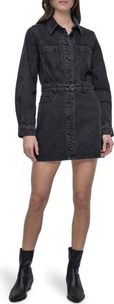 DKNY Long Sleeve Denim Shirtdress in Amherst at Nordstrom Rack, Size X-Small