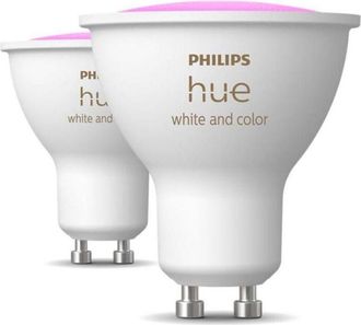 Philips Lampadine led smart colorata hue attacco gu10 2x4.2w 2000-6500k 2pz - 22981500