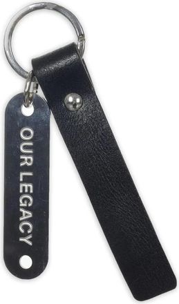 Our Legacy Ring Sleutelhanger - unisex - Sleutelhangers & Tashangers - Zwart - ONE Size - Leer - Accessoires