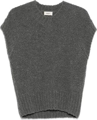 Barena Gilet in lana con scollo a V - Grigio