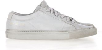 Common Projects Achilles Lage Sneakers in Grijs Leer