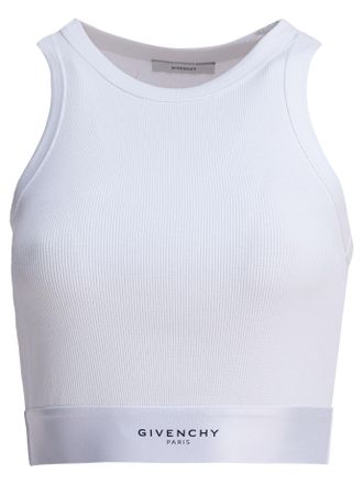 Givenchy Womens White Elastane Top Cotton - Size Large