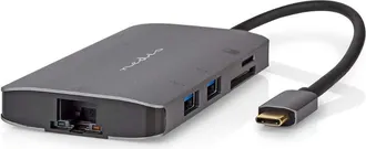 Nedis Ccbw64240at02 Adaptador Usb Multipuerto Gris