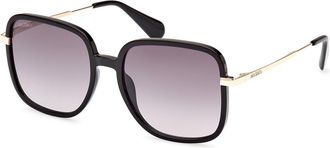 Max & Co. MO0083 01B Womens Sunglasses Black Size 56