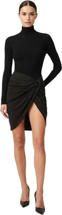 Isabel Marant Black Solid Mini Skirt