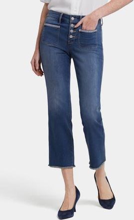 NYDJ Marilyn High Waist Geo Tape Pocket Detail Ankle Jeans in Valencia Surf at Nordstrom Rack, Size 18 (Similar To 14W)