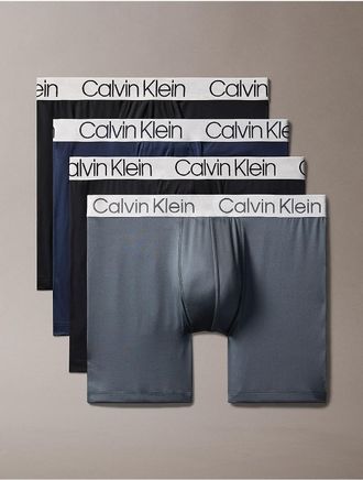 Calvin Klein Mens Chromatic 4-Pack Boxer Brief - Multi - XL