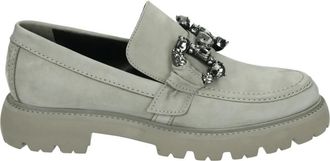 Kennel & Schmenger Grijze Instappers met Rubberen Zool - Dames - Loafers - Grijs - 37 EU - Leer - Schoenen