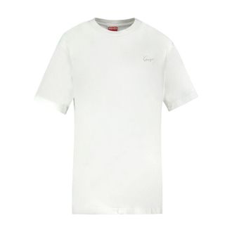 Kenzo Mens Signature Cotton T-Shirt White