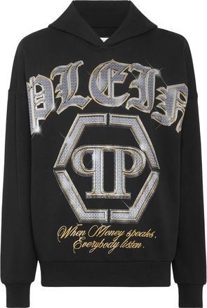 Philipp Plein Heren, Sweatshirts & Hoodies, Zwart, Maat: L Katoen