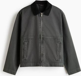 H&M Workwear Jacket in Dark Gray at Nordstrom, Size Xx-Large