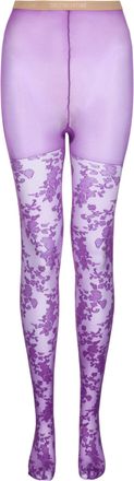 Valentino Floral Lace Tights