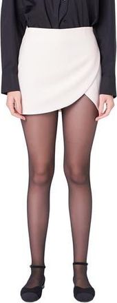 English Factory Faux Wrap Miniskort in Beige at Nordstrom Rack, Size Large