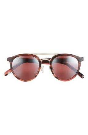 Maui Jim 49mm Round Core Polarized Sunglasses in Brown Brown Rose at Nordstrom Rack