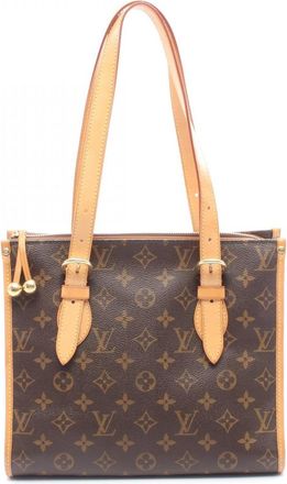 Louis Vuitton Brown Monogram Monogram Leather Handbag Tote Bag (Pre-Owned)