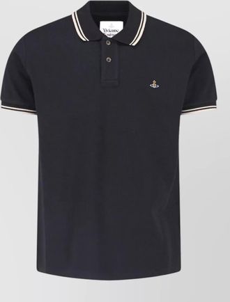 Vivienne Westwood cotton piqu&eacute; regular-fit short-sleeve polo shirt