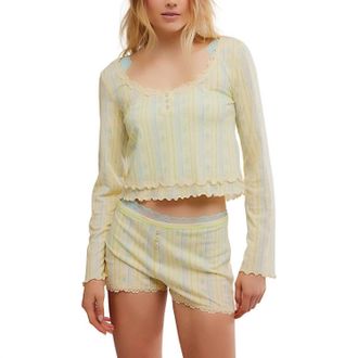 Free People Spring Break Sleep Set In Butter Combo