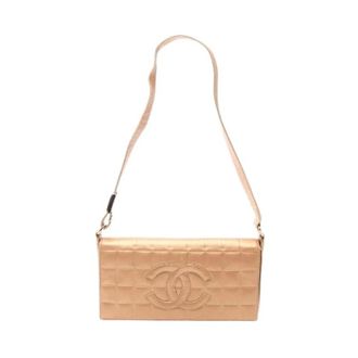 Chanel Borsa a spalla Chanel Pre-owned Choco Bar in pelle - - Pre-owned - Donna - Beige - ONE SIZE