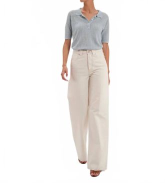 Ines De La Fressange Womens Mara Jeans In Ecru