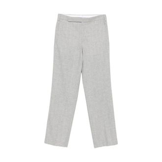 Lardini Broeken, Dames, Grijs, XS, Rechte Broek