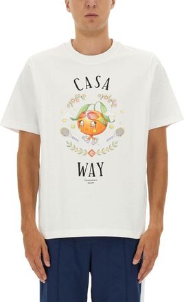 Casablanca Relaxed-Fit Graphic Print T-Shirt With Playful Design