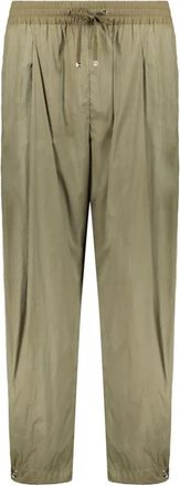 Herno Broek met elastische tailleband en trekkoord - Dames - Broeken - Groen - L - Broeken