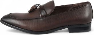 Infinity Leather Heren bruine klassieke kwastloafers formele schoenen
