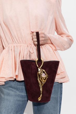 Chlo&eacute; Handbag Wristlet Small, Womens, Burgundy