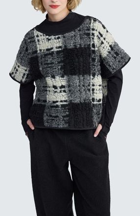 Luukaa D'Celli Seraphine Structured-Mesh Pullover in Foggy at Nordstrom, Size X-Large