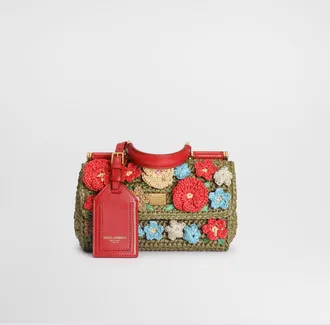 Dolce & Gabbana My Sicily Raffia Crochet Handbag - Woman Handbags Multicolor Onesize