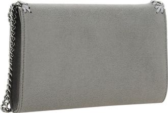 Stella McCartney Womens Shoulder Bag Falabella Mini Light Grey Polyester