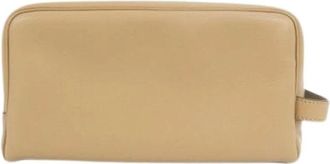 Fendi Pre-owned Vintage Clutch Bag - Dames - Vintage Accessoires - Beige - ONE Size - Leer - Vintage