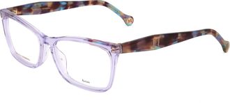 Carolina Herrera Womens 56 mm Lilac Havana Eyeglasses