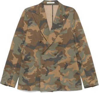 Tagliatore Blazer con stampa camouflage - Marrone
