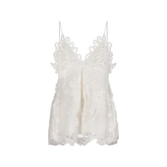 Isabel Marant Sleeveless Tops, female, White, XS, Victoria Top