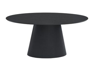 VENTE-UNIQUE.COM Mesa de comedor 6 cubiertos de mdf - negro - anteladawordwrap{70}}