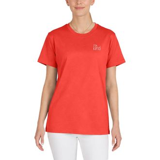 Dalix Be Kind Womens Relaxed Tee in Poppy Red at Nordstrom, Size Xx-Large