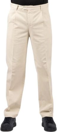 BRIGLIA 1949 Margutta Broek - Heren - Straight fit broeken - Beige - S - Katoen - Broeken