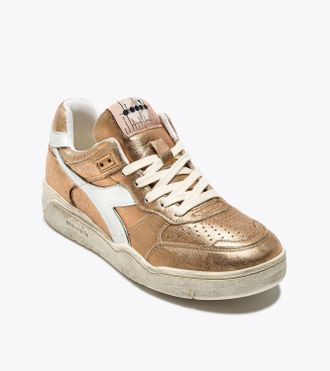 Diadora Womens B.560 Metallic Sneakers In Rosa