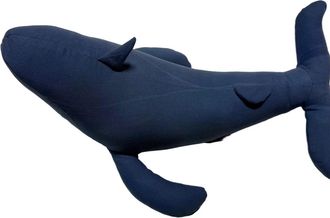 Puebco Vintage Fabric Stuffed Whale in Blue at Nordstrom