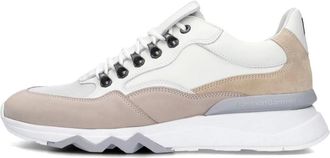 Floris Van Bommel Schoenen, Heren, Wit, 43 1/3 EU, Leer, Low Top Sneakers