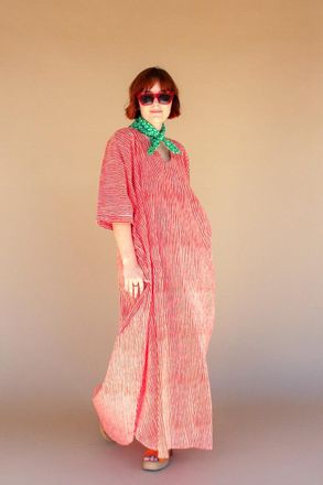 Kalalou Printed Long Kaftan