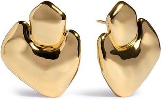 Monica Vinader Odyssey Bold Stud Earrings in 18K Gold Vermeil at Nordstrom