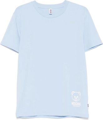 Moschino Katoenen T-shirt - Heren - T-shirts - Blauw - XL - Katoen - Tops