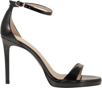 Stuart Weitzman Schoenen, Dames, Zwart, 38 1/2 EU, High Heel Sandalen