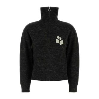Isabel Marant Koxy Cardigan - female - Marant &eacute;toile - Zip-throughs - Black - M - Sweatshirts & Hoodies