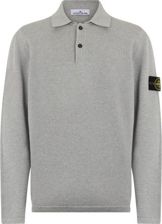 Stone Island Ls Polo - Heren - Polos - Grijs - 2XL - Katoen - Tops