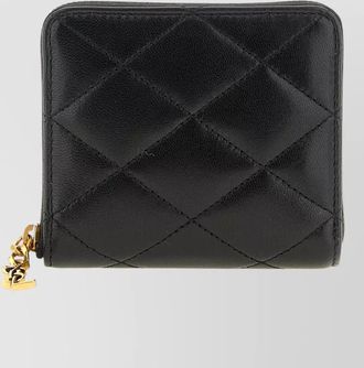 Saint Laurent pegaso wallet quilted design goldtone hardware
