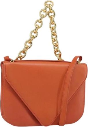 Bottega Veneta Pre-owned Shoulder Bags, female, Orange, Size: ONE SIZE Pre-owned Vintage Shoulder Bag