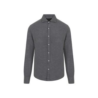 Brunello Cucinelli Grey Jersey Shirt